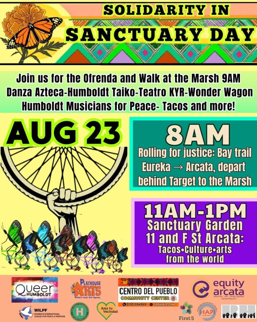 flyer for sanctuary day aug 23, 8am.